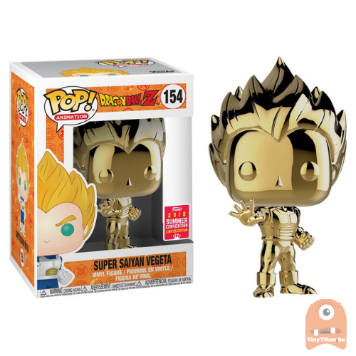 POP! Animation Super Saiyan vegeta Gold Chrome #154 - SDCC
