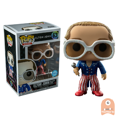 POP! Rocks Elton John - Red, White and Blue #63 Glitter
