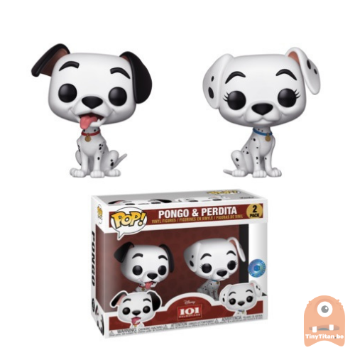 POP! Disney Pongo &amp; Perdita (2-Pack) - 101 Dalmatians Exclusive