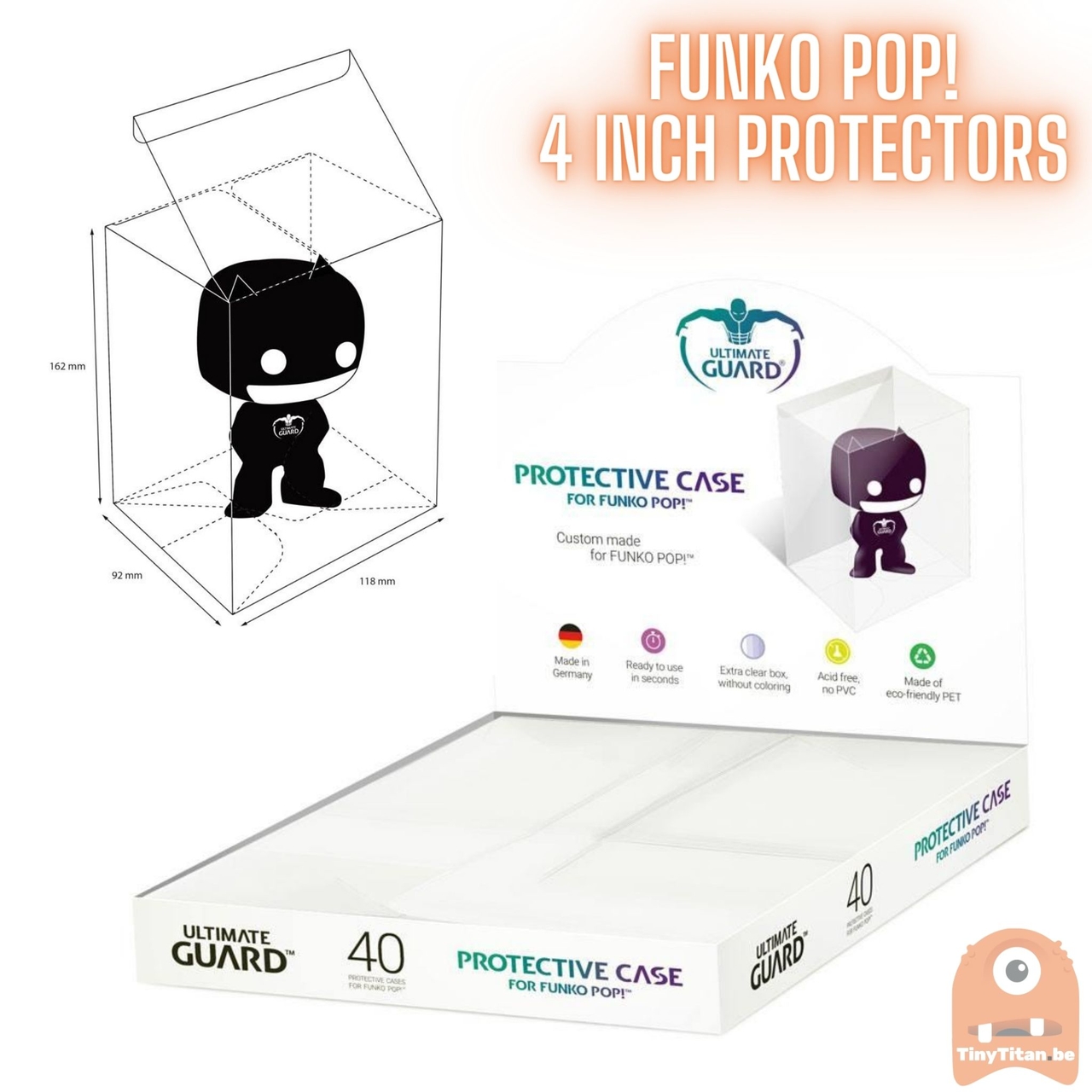 Ultimate Guard Protective Case boîtes de protection pour figurines Funko POP!™  Double Size