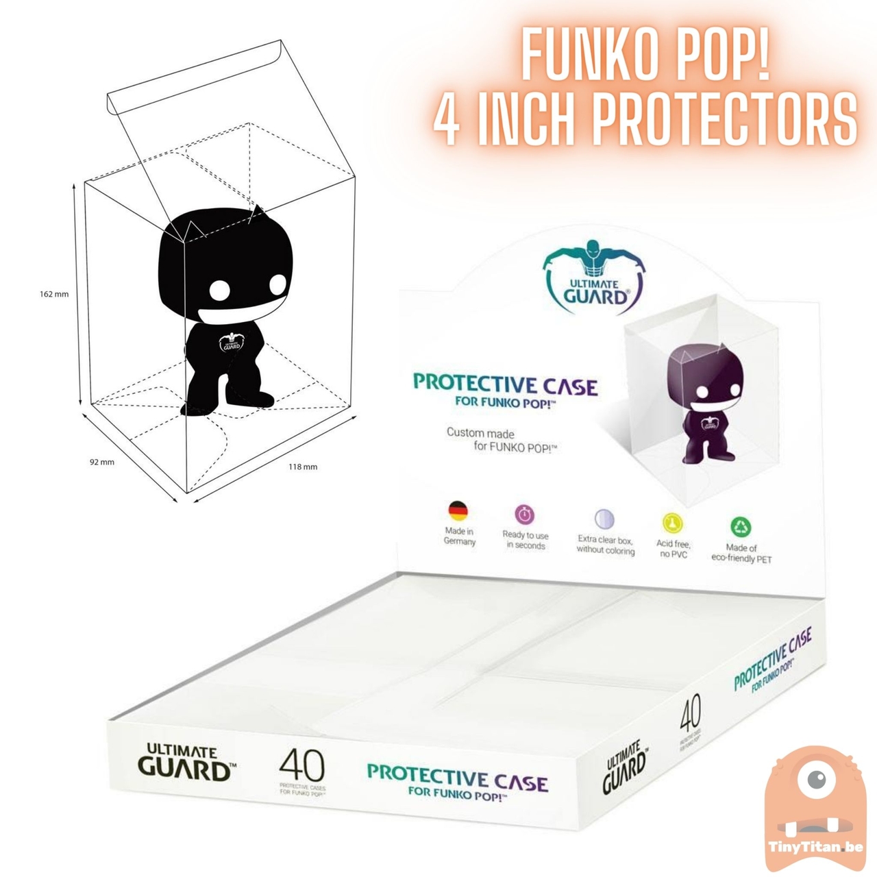 Ultimate Guard Protective Case boîtes de protection pour figurines Funko  POP!™ Big Size