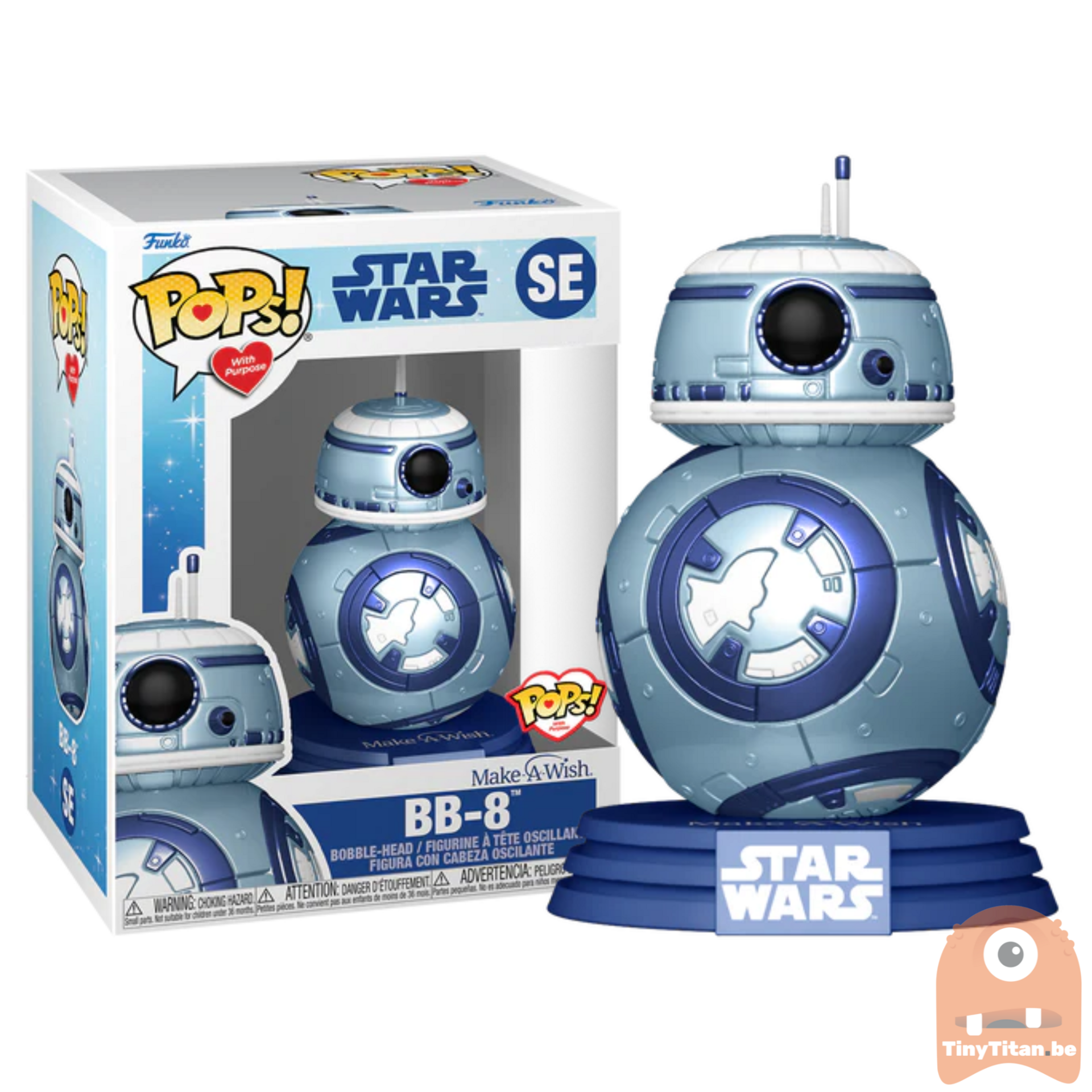 Probleem zonnebloem Doodt POP! Star Wars BB-8 Metallic SE Make A Wish - Funko POP! - Tiny Titan