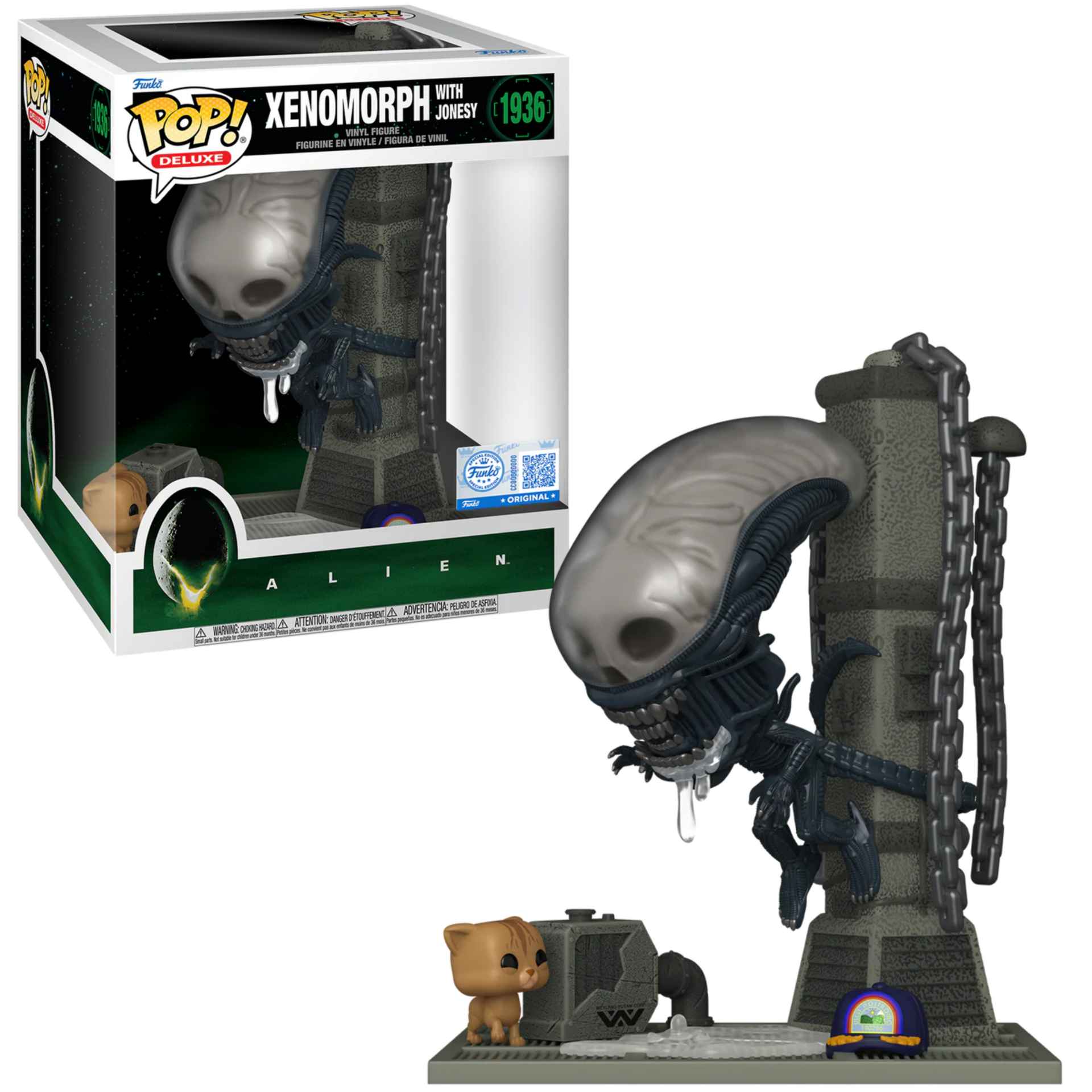 FUNKO POP! DLX Xenomorph With Jonesy 1936 ALIEN Exclusive