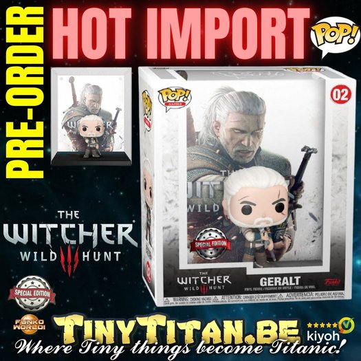 Funko POP! Game Cover Witcher 3 Wild Hunt Geralt Exclusive Preorder
