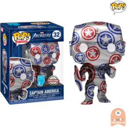POP! Marvel Artist Series Captain America Patriotic Age w/ Case #32 Exclusive 