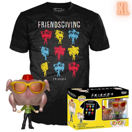Funko POP! & TEE BOX  Friends Monica w/ Turkey metallic Exclusive - XL
