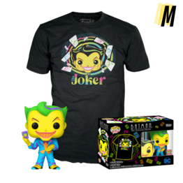 Funko POP! & TEE BOX Batman The Animated Series - Joker Black Light 370 Exclusive - M