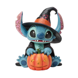 Disney Traditions Stitch Witch with Jack-O-Lantern Figurine  6017942