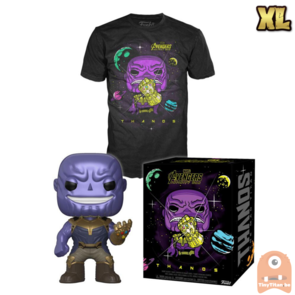 Funko POP! & TEE BOX Thanos Metallic & Gauntlet Exclusive - X-Large