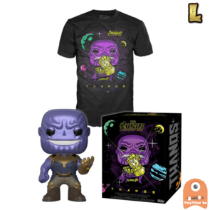 Funko POP! & TEE BOX Thanos Metallic & Gauntlet Exclusive - Large