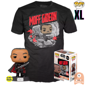 Funko POP! & TEE BOX Moff Gideon GITD - Star Wars The Mandalorian Exclusive - X-Large