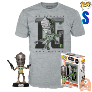 Funko POP! & TEE BOX IG-11 w/ Child - Star Wars - The Mandalorian Exclusive - Small