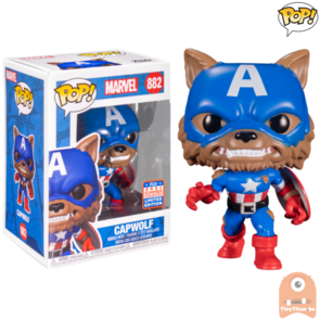 POP! Marvel Capwolf #882 SDCC 2021 Funkon Summer Convention Exclusive LE 