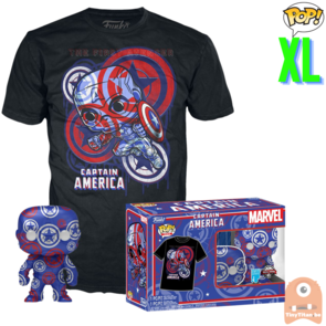 Funko POP! & TEE BOX Captain America Civil War - Marvel Artist Series Exclusive - X-Large