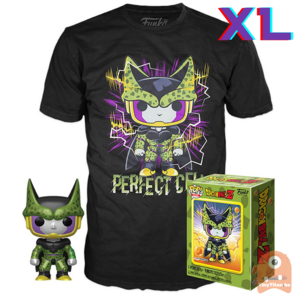 Funko POP! & TEE BOX Perfect Cell Metallic - Dragonball Z Exclusive - X-Large