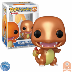 POP! Games Charmander Metallic 455 Pokemon SDCC 2022 Exclusive LE (no Sticker)
