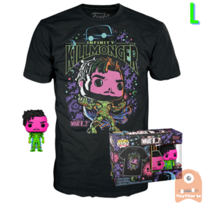 Funko POP! & TEE BOX Killmonger BlackLight - Marvel Exclusive - Large