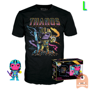 Funko POP! & TEE BOX Thanos BlackLight - Marvel Exclusive - Large