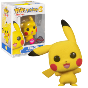 POP! Games Pikachu Waving Flocked 553 Pokemon Exclusive 