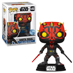 Funko POP! Star Wars Darth Maul w/ Darksaber & Lightsaber 450 clone Wars Exclusive