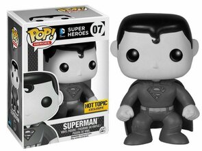 Funko POP! Heroes Superman (Black & White) 07 DC Comics Super Heroes Exclusive