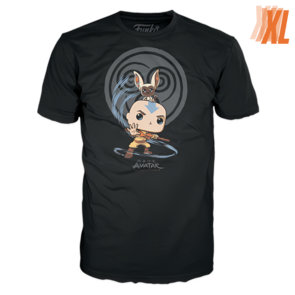 Funko T-Shirt Avatar The Last Airbender - Aang w/ Momo - Size X-Large