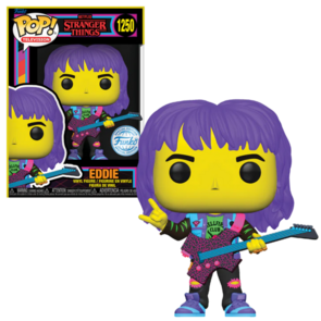 Funko POP! TV Eddie BlackLight 1250 Stranger Things Exclusive 