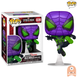 Funko POP! Miles Morales Purple Suit 839 Marvel's Spider-man 