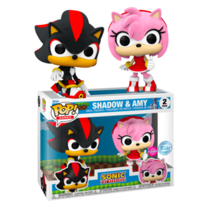 Funko POP! Shadow & Amy Flocked 2-Pack Sonic Exclusive R