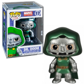 Funko POP! Marvel Dr. Doom Metallic 17 Marvel Universe Vaulted 9.5/10