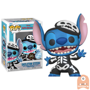 Funko POP! Disney Skeleton Stitch GITD CHASE 1234 Lilo & Stitch Exclusive 