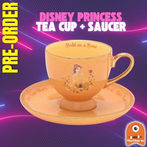 DISNEY PRINCESS - Belle - Tea Cup + Saucer 200ml