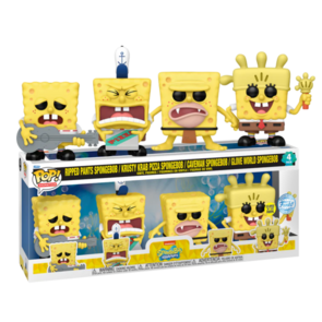 Funko POP! SPONGEBOB SQUAREPANTS 4-Pack Exclusive