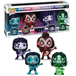 Funko POP! KISS (Color Spotlight) 4-Pack Exclusive