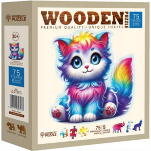 Fantasy Kitty 75 Wooden Puzzle