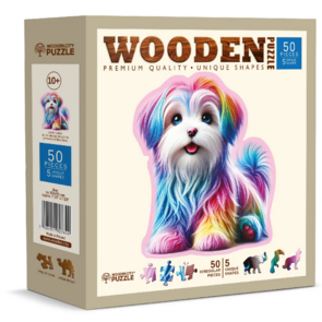 Happy Puppy 50 Wooden Puzzle