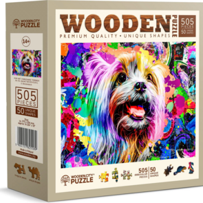 Pop Art Yorkshire terrier 500 Wooden Puzzle