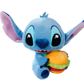 STITCH with Burger - Plush 25cm