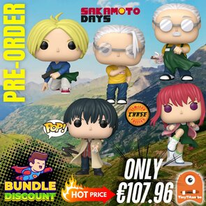 FUNKO POP! Super Discount Bundle of 4 + CHASE SAKAMOTO DAYS Pre-Order