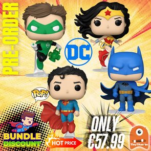 FUNKO POP! Super Discount Bundle of 4 DC NEW CLASSICS Pre-Order