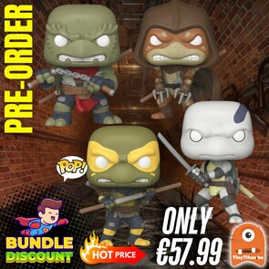FUNKO POP! Super Discount Bundle of 4 TEENAGE MUTANT NINJA TURTLES Pre-Order