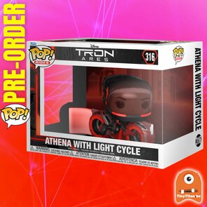 FUNKO POP! RIDE ATHENA WITH LIGHT CYCLE 316 TRON ARES Pre-Order