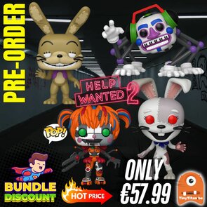 FUNKO POP! Super Discount Bundle of 4 FNAF HELP WANTED 2 Pre-Order