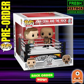 FUNKO POP! MOMENT CENA 2 AND THE ROCK (2012) WWE BACK-Order