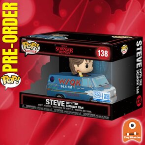 Funko POP! RIDE STRANGER THINGS S5 138 STEVE WITH SWUAWK VAN Pre-Order