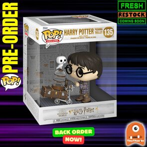 FUNKO POP! DELUX Harry Pushing Trolley 135  HARRY POTTER Anniversary BACK-Order