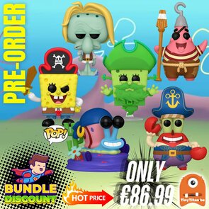 FUNKO POP! Super Discount Bundle of 6 THE SPONGEBOB MOVIE Pre-Order
