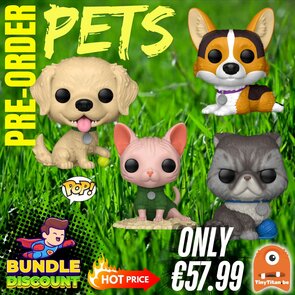 FUNKO POP! Super Discount Bundle of 4 PETS Pre-Order