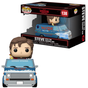 Funko POP! RIDE STRANGER THINGS S5 138 STEVE WITH SWUAWK VAN Exclusive