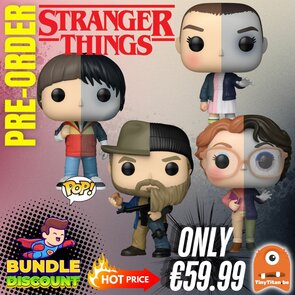 FUNKO POP! Super Discount Bundle of 4 STRANGER THINGS SPLT Pre-Order